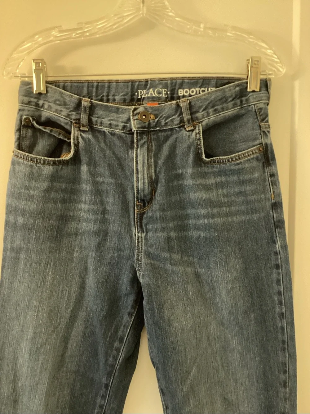 The Children’s Place Boys Size 18 Bootcut Jeans Medium Wash Denim